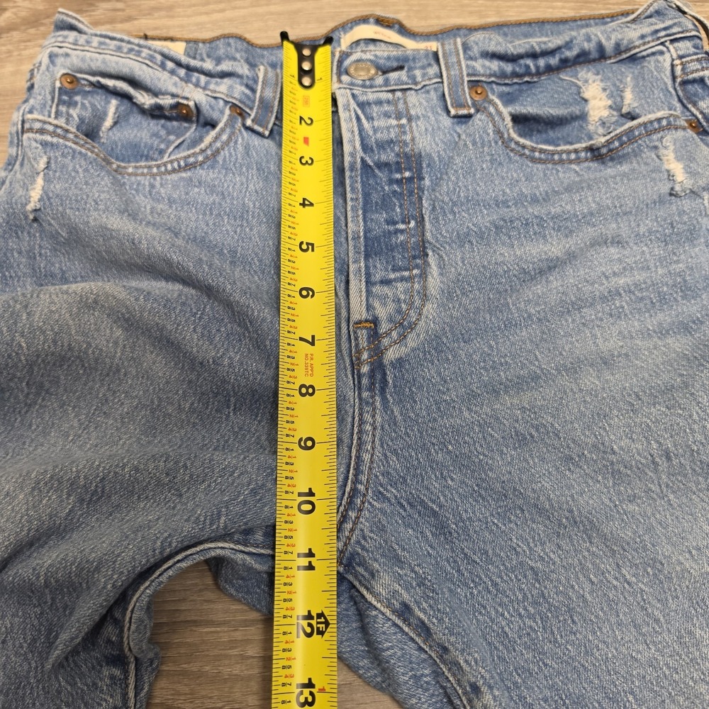 Levi's Premium Wedgie Jeans Women's 31 Distressed Ripped High Rise 31x27 - Picture 14 of 16